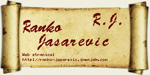Ranko Jašarević vizit kartica